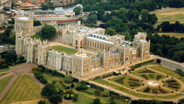 Wallpaper Travel, Royal, Residence, Castle, Windsor, View, Aerial