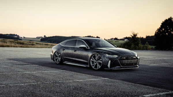 Wallpaper Black, Audi, Sportback, 2020, Box-Richter, Cars, Desktop