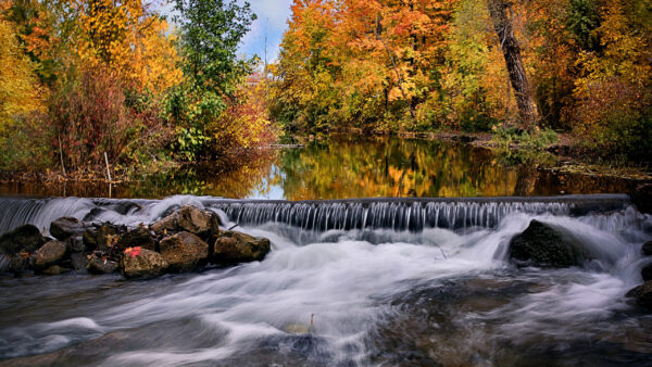 Wallpaper Desktop, Ontario, During, River, Fall, Canada, Nature, Forest, And