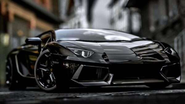Wallpaper Lamborghini, Car, Blur, Shiny, Black, Background
