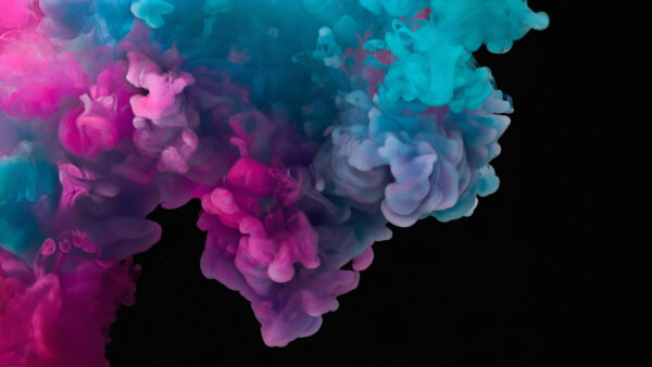 Wallpaper Mobile, Black, Pink, Blue, Background, Desktop, Smoke, Abstract, Abstraction