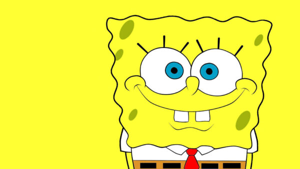 Wallpaper Red, TIE, Blue, White, Eyes, Spongbob, And, Shirt, With