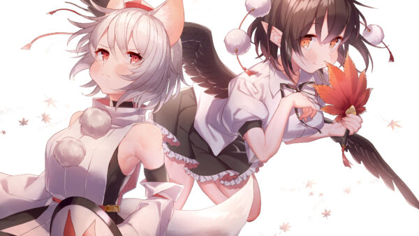 Wallpaper Inubashiri, Aya, Touhou, Momiji, Shameimaru