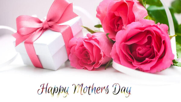 Wallpaper Pink, Desktop, Roses, Happy, Gift, Mother’s, Day, Word, Box, Background