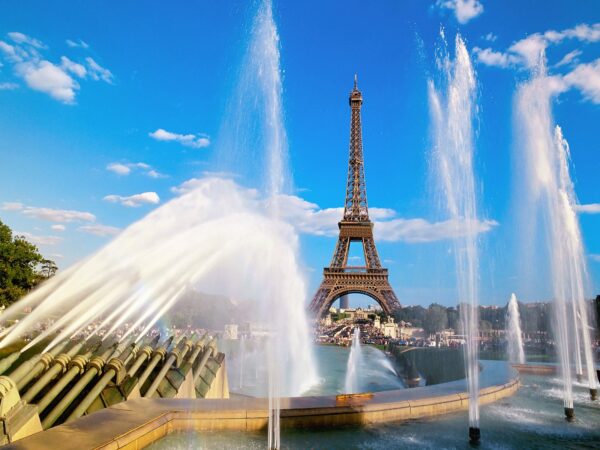 Wallpaper Eiffel, Fountain, Tower, Paris