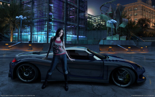 Wallpaper Carbon, Girl, Speed, Need