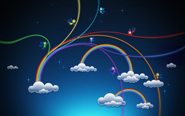 Wallpaper Rainbows