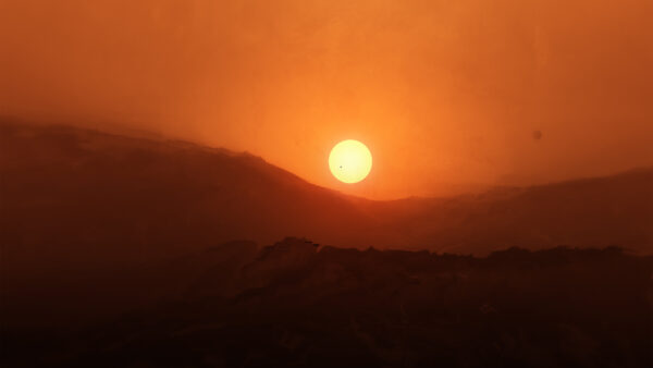 Wallpaper Planet, Sunrise, Red