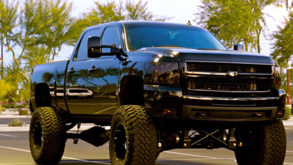 Wallpaper Takuache, Lifted, Truck, Cars, Chevy, Black