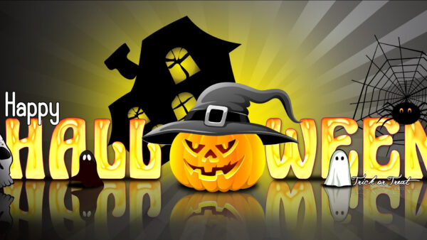 Wallpaper Happy, Spider, Halloween, Hat, Desktop, Witches, Skull