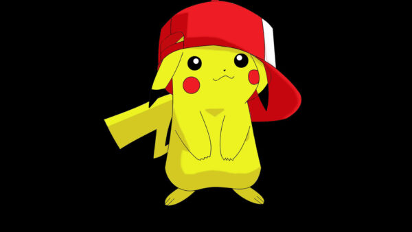 Wallpaper Pikachu, Pokemon, Cap, With, Red, Desktop