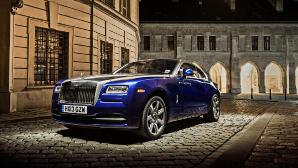 Wallpaper Cars, Rolls-Royce, Blue, Desktop, Wraith