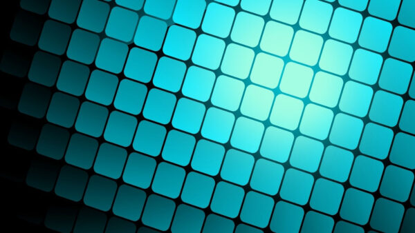 Wallpaper Turquoise, Cubes