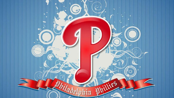 Wallpaper Letter, Desktop, And, White, Phillies, With, Blue, Background