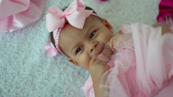 Wallpaper Girl, Desktop, Dress, With, Pink, Cute, Baby