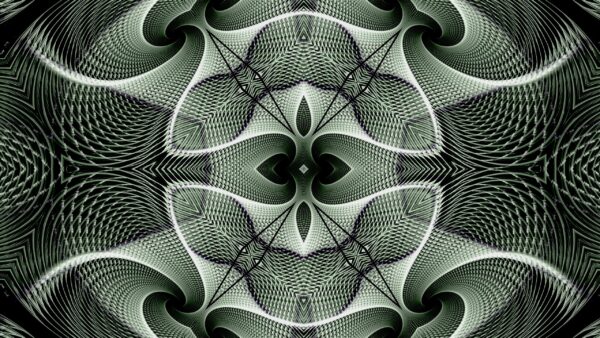 Wallpaper Black, Trippy, Abstraction, Pattern, White, Fractal