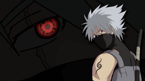 Wallpaper With, Kakashi, Hatake, Sharingan, Mask, Eyes, Naruto