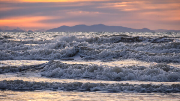 Wallpaper Black, Closeup, Under, Background, Sky, Clouds, View, Mobile, Ocean, Mountain, Desktop, Waves