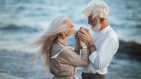 Wallpaper Background, Old, Couple, Ocean, Joining, Blur, Hands