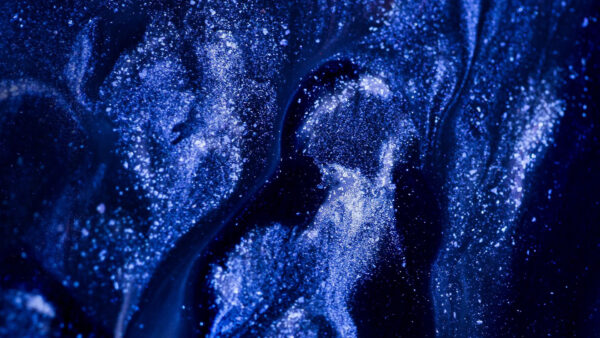 Wallpaper Blue, Liquid, Paint, Glitter