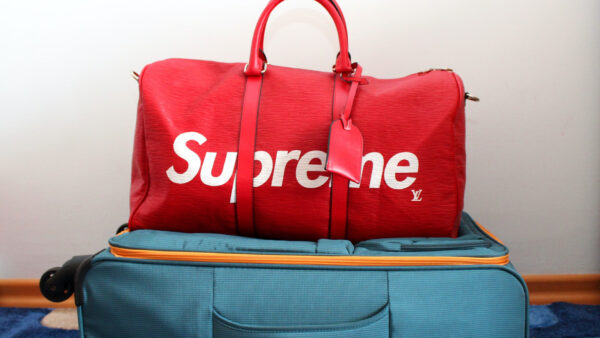 Wallpaper White, Red, Bag, Background, Supreme