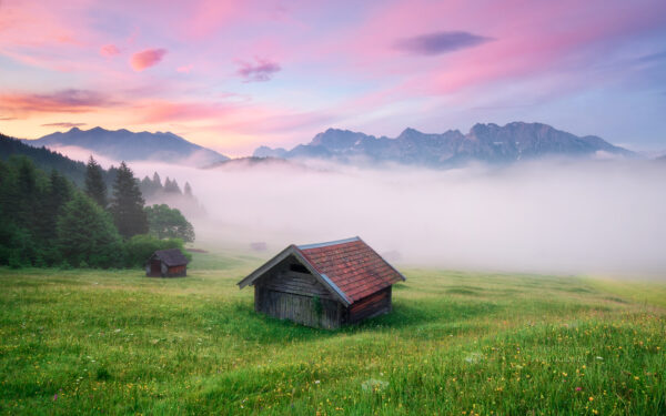 Wallpaper Alps, Germany, Meadow