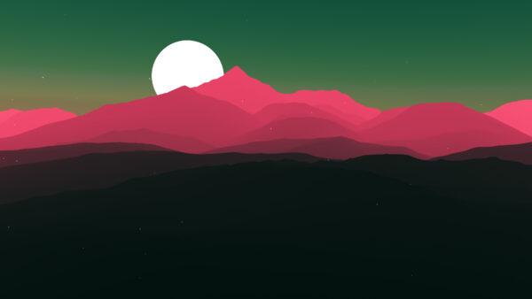 Wallpaper Sun, Moon, Minimal, Artwork