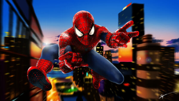 Wallpaper Speed, Spider-man, Paint