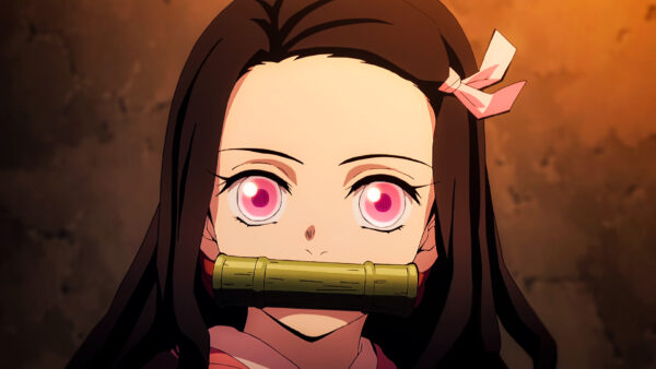 Wallpaper Kamado, Demon, With, Hair, Pink, Anime, Black, Slayer, Desktop, And, Eyes, Nezuko