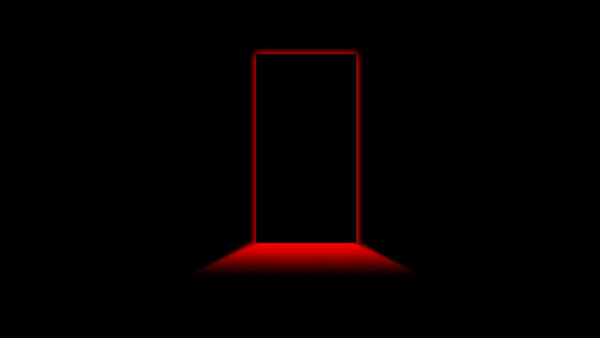 Wallpaper Red, With, Door, Light, Desktop, Aesthetic