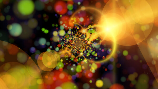 Wallpaper Bokeh, Abstract, Background, Rays, Colorful, Lights, Mobile, Desktop