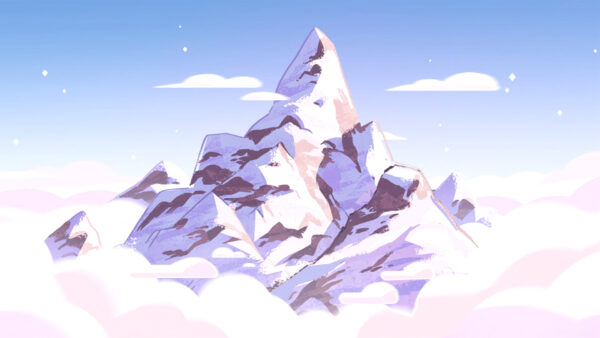 Wallpaper Movies, Mountain, Covered, Steven, Desktop, Sky, With, Background, Snow, And, Blue, Clouds, Universe