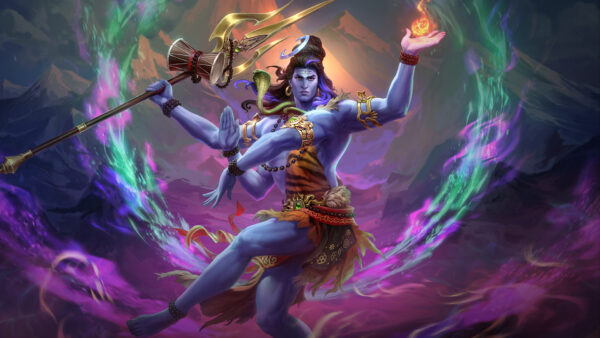 Wallpaper Smite, Colorful, Shiva, Background