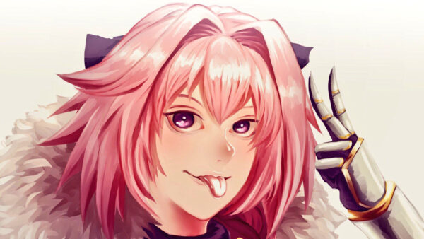 Wallpaper With, Brown, Astolfo, Desktop, Hair, And, Pink, Eyes