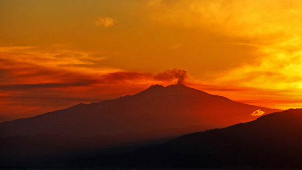 Wallpaper Sunset, Desktop, During, Nature, Italy, Volcano