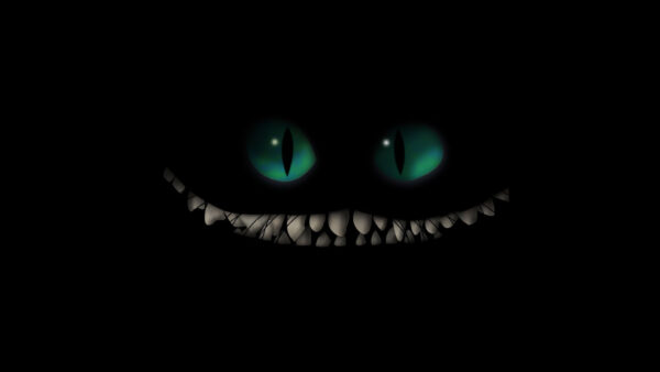 Wallpaper Black, Background, Eyes, Creature, Green, Dark