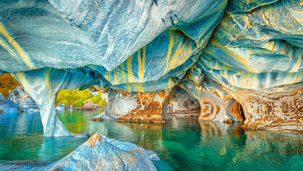 Wallpaper Lake, Nature, Beautiful, Cave, Water, Reflection