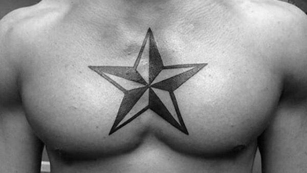 Wallpaper Tattoo, Tattoos, Star, Design, Men, For, Simple, Chest