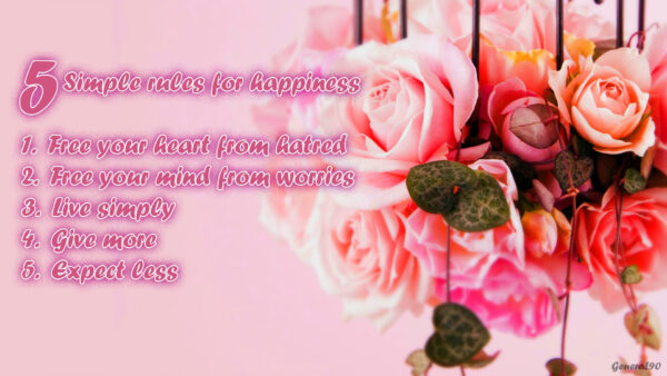 Wallpaper Desktop, For, Happiness, Simple, Inspirational, Rules