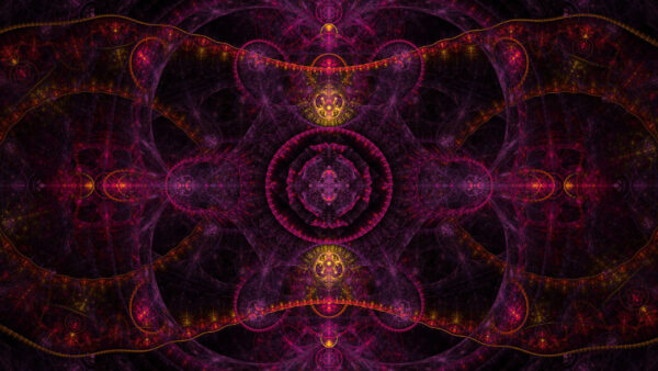 Wallpaper Purple, Fractal, Trippy, Abstraction, Kaleidoscope