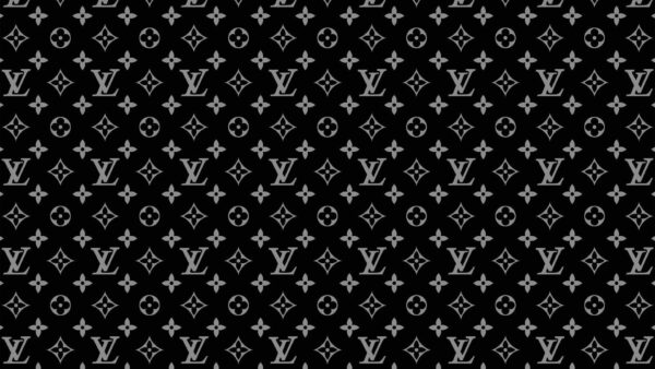 Wallpaper Desktop, Black, Background, Vuitton, First, Letter, Louis