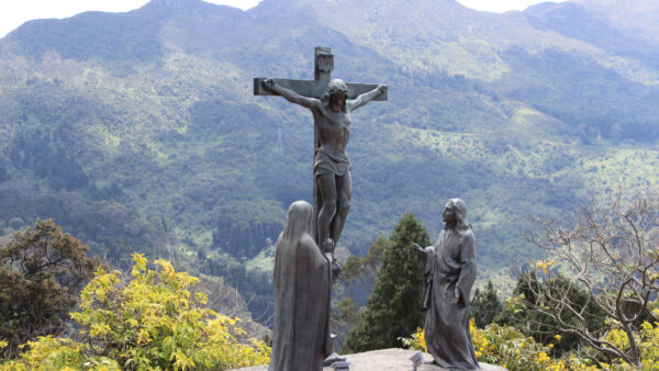 Wallpaper Mobile, Mountain, Cross, Desktop, Sculpture, With, Jesus, Background