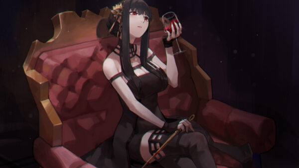 Wallpaper Girl, Family, Forger, Anime, Red, Glass, Eyes, With, Spy, Yor