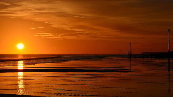 Wallpaper Beach, Coast, View, Sunrise