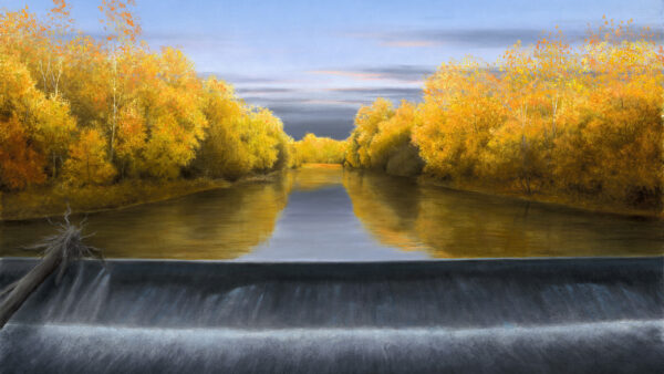 Wallpaper Nature, Fall, Desktop, Painting, Artistic, River
