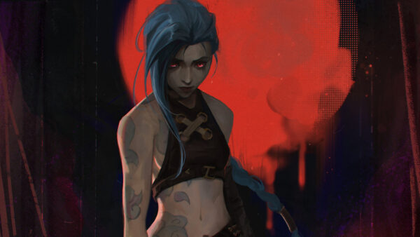 Wallpaper Jinx, Arcane