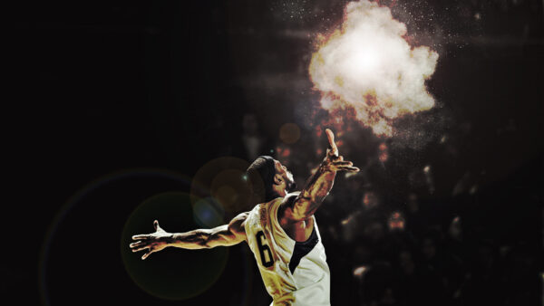 Wallpaper Heat, High, Basketball, Desktop, White, Miami, Lebron, Smokey, Jumping, Sports, Dress, James, Wearing, Black, Background