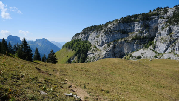 Wallpaper Mountains, Rock, Sky, Blue, Green, Trees, Desktop, White, Under, Nature, Mobile, Valley, Hills