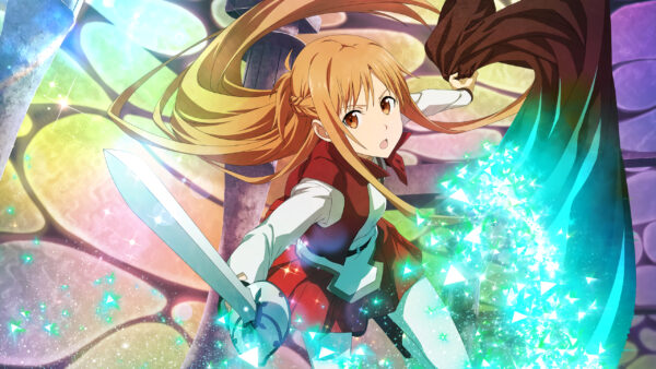 Wallpaper Colorful, Girl, Sword, Art, Background, Anime, Online