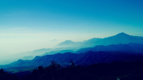 Wallpaper Blue, Mountains